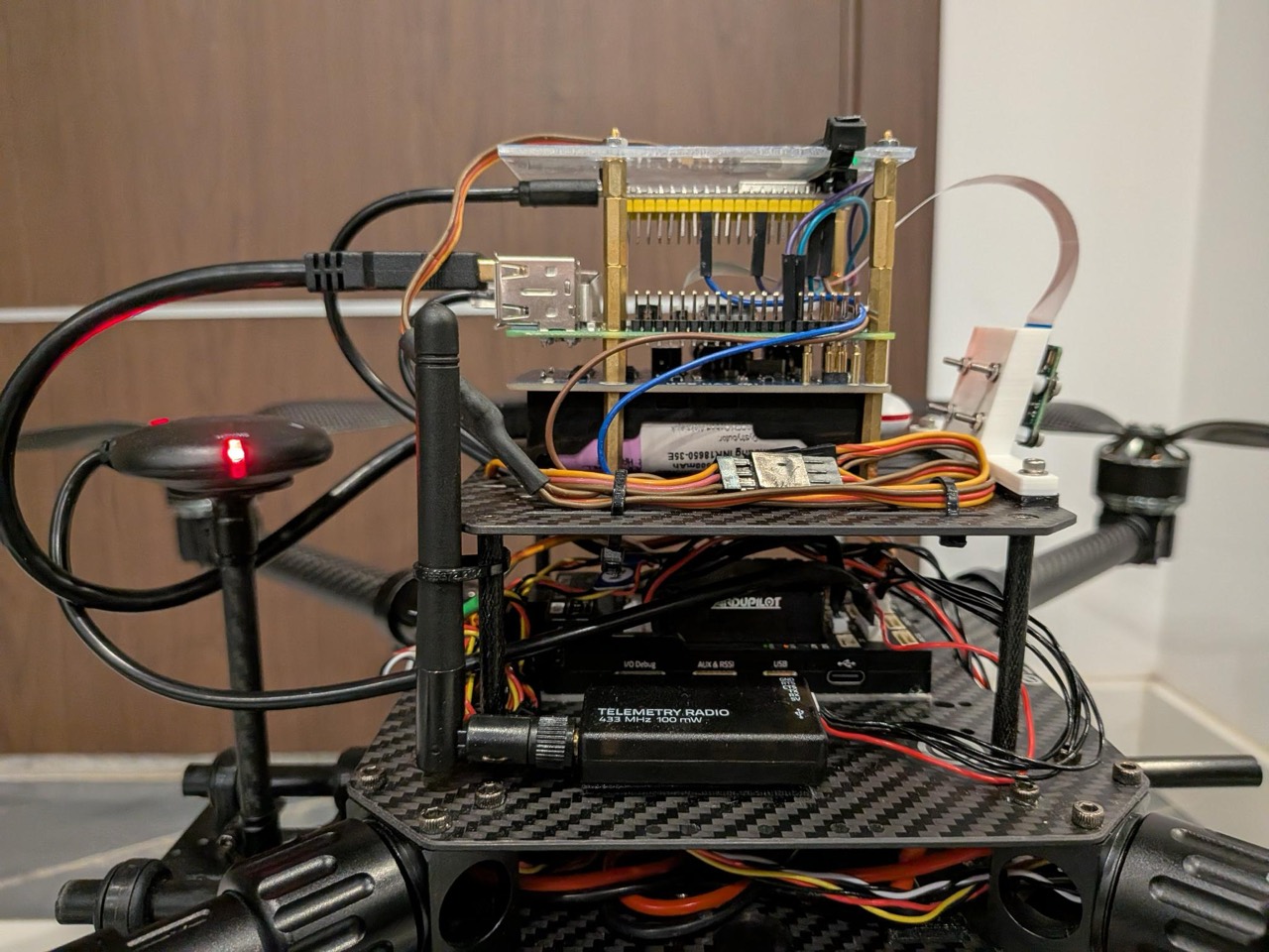 Holybro X650 — side close-up